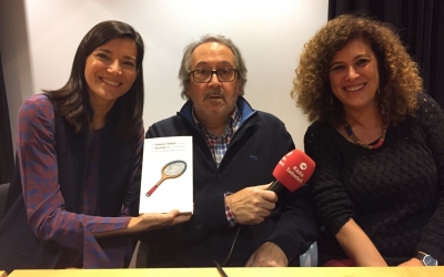 Ollo, Dalmases i Soley després de la presentació. | Foto: Ràdio Sabadell